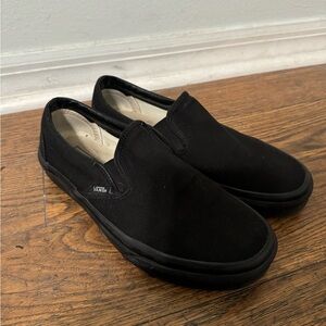 Black slip on vans